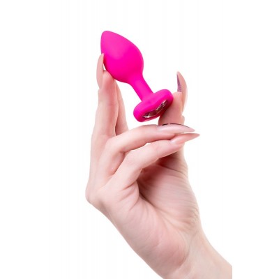 ToDo by Toyfa Diamond Heart Anal Plug, silikon, pembe, 7 cm, Ø 2 cm, 18 g