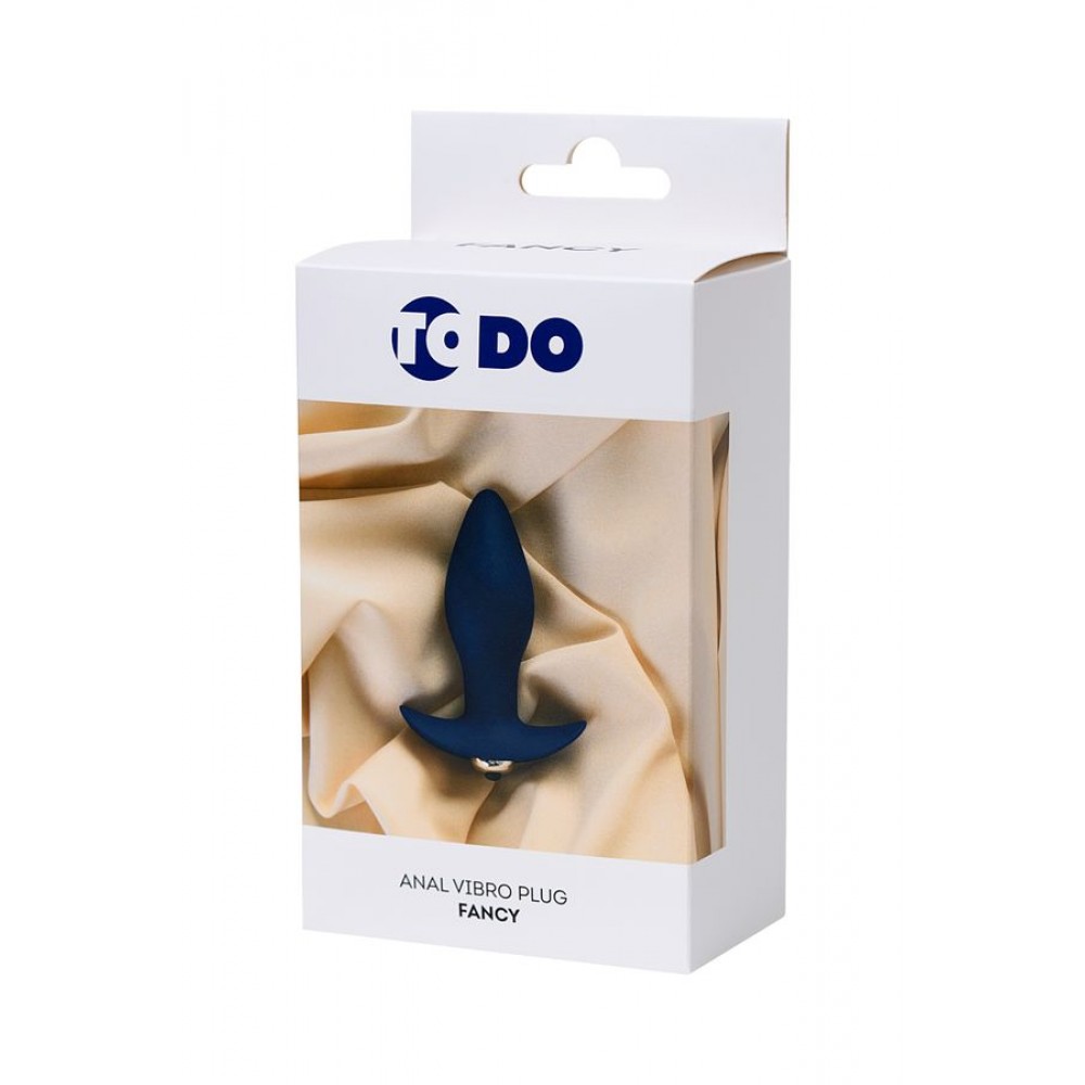 ToDo by Toyfa Fancy Anal Plug, silikon, mavi, 10,7 cm, Ø 3,5 cm