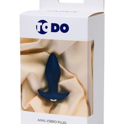                  ToDo by Toyfa Fancy Anal Plug, silikon, mavi, 10,7 cm, Ø 3,5 cm