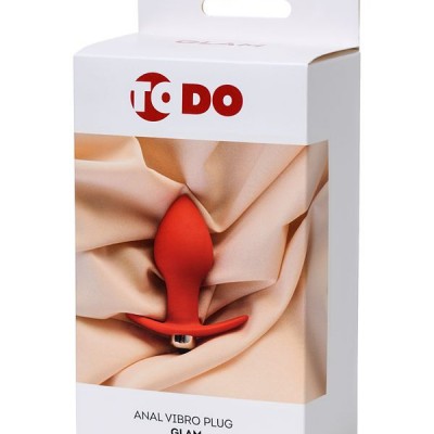 ToDo by Toyfa Glam anal vibratörü, silikon, kırmızı, 9,7 cm, Ø 4 cm