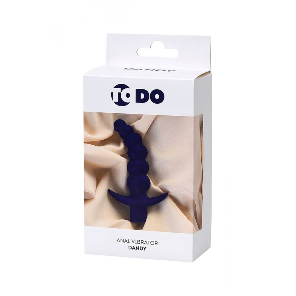 ToDo by Toyfa Dandy anal vibratörü, silikon, mor, 13,5 cm, Ø 3,2 cm