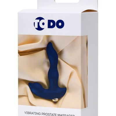 ToDo by Toyfa Stroman prostat stimülatörü, silikon, mavi, 14,5 cm