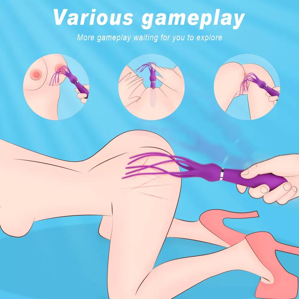 SQUID Çok Fonksiyonlu Titreşimli Masaj Kırbaç Vibratör SQUID Çok Fonksiyonlu Titreşimli Masaj Kırbaç Vibratör
