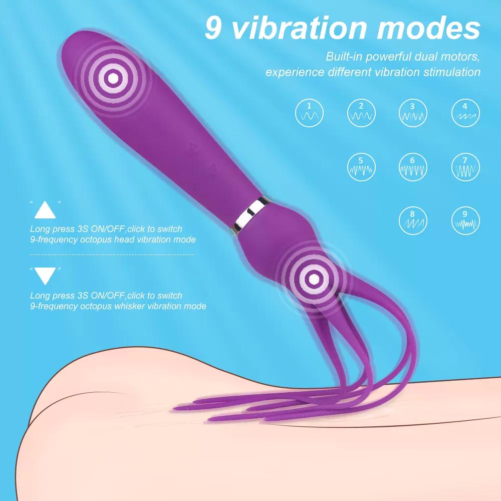 SQUID Çok Fonksiyonlu Titreşimli Masaj Kırbaç Vibratör SQUID Çok Fonksiyonlu Titreşimli Masaj Kırbaç Vibratör