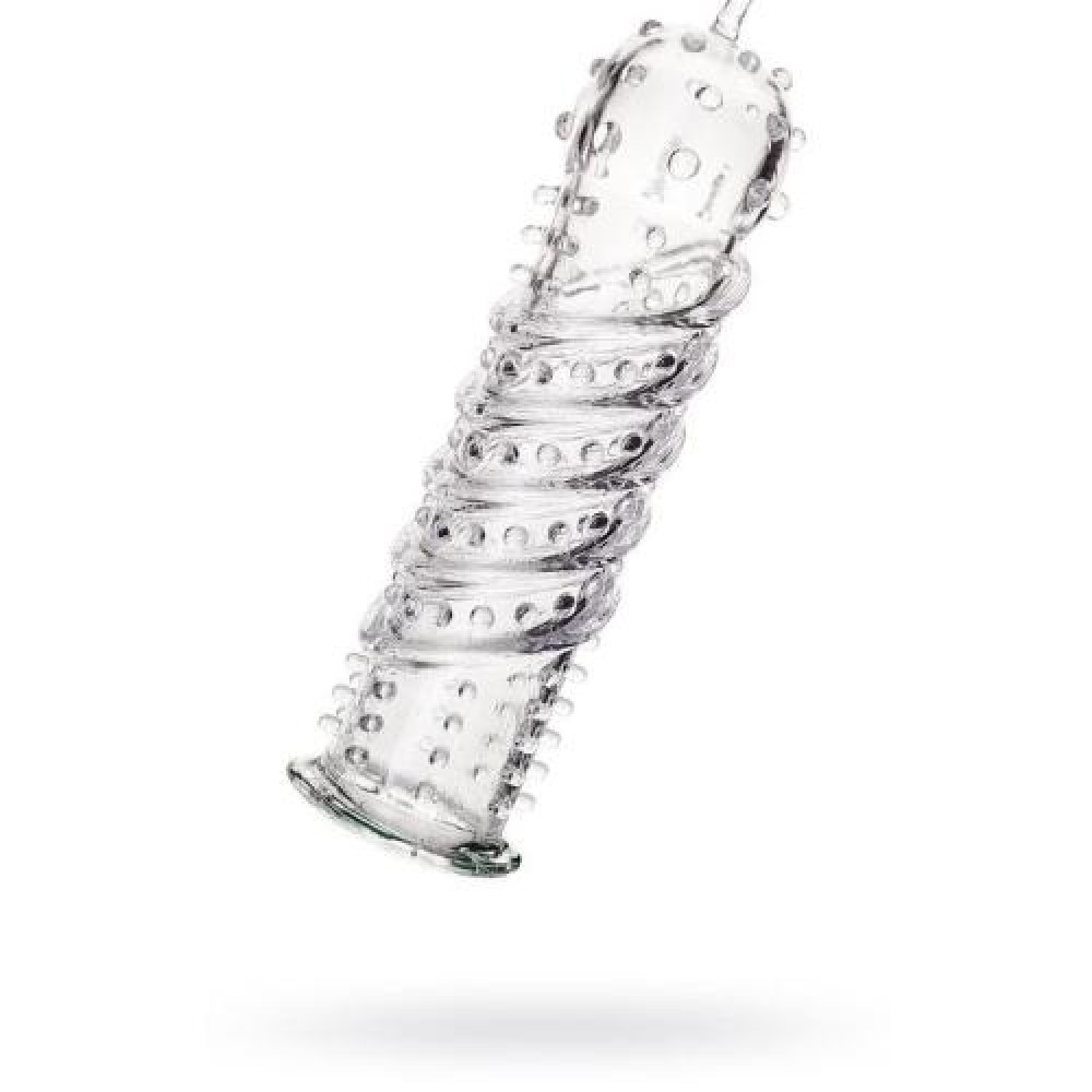 Tırtıklı Şeffaf Penis Kılıfı 15,3 cm