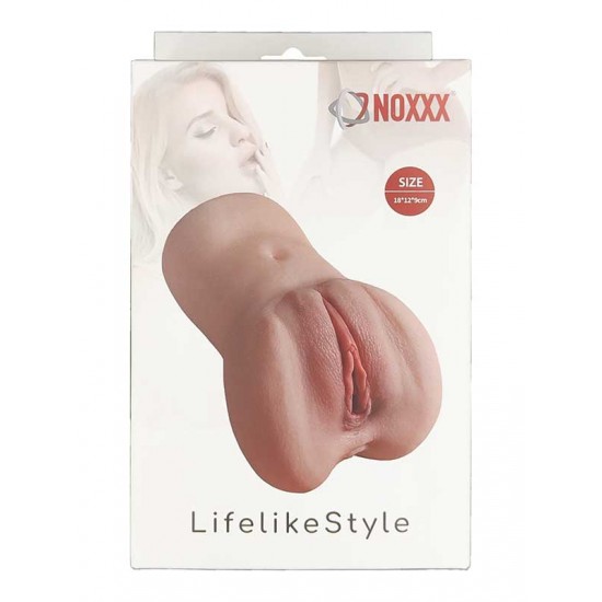 NOXXX Çift Girişli Anal ve Vajinal Gerçekçi Mastürbatör 18 cm