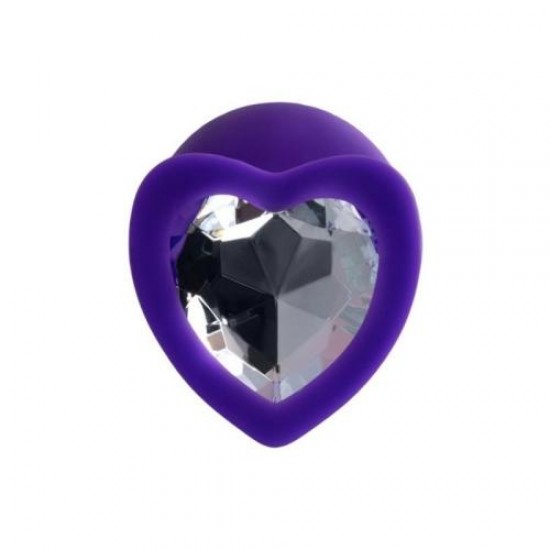 Diamond Heart Anal Plug Mor 8 cm