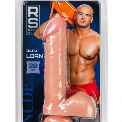 RealStick Çıplak Diken, PVC, Et, 20 cm Gerçekçi yapay Penis