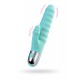 Flovetta by Toyfa Flax Klitoral Stimülasyonlu Vibratörü, silikon, cam göbeği, 17,5 cm