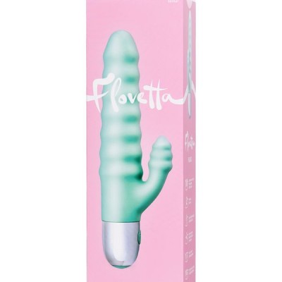 Flovetta by Toyfa Flax Klitoral Stimülasyonlu Vibratörü, silikon, cam göbeği, 17,5 cm