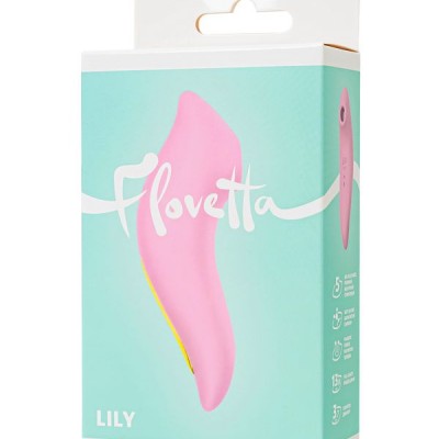Flovetta by Toyfa Vakum uyarıcısı Lily, silikon, pembe, 13 cm