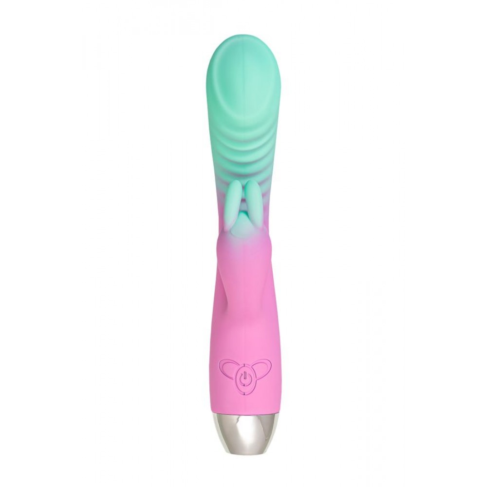 Flovetta ORCHID Klitoral Uyarıcılı G Noktası Vibratörü, Silikon, Nane Pembesi, 21 cm