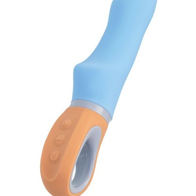 Flovetta BLUEBELL Silikon Vibratör, Mavi, 18.5 cm