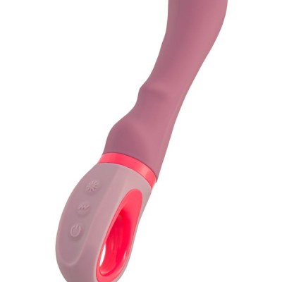 Flovetta ROSE Silikon Vibratör, Pembe, 19 cm