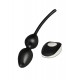 Mystim Jane Untamed Geisha Balls Vajinal Toplar, titreşimli, silikon, siyah