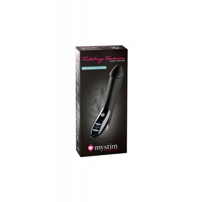 Mystim Tickling Truman Elektro Stimülasyonlu Vibratör, Silikon, Siyah, 27cm