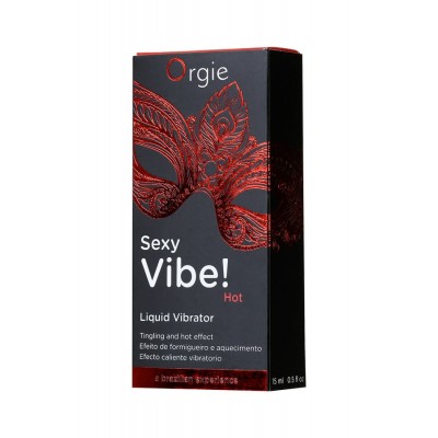                     ORGİE Sexy Vibe Hot Isınma ve Titreşim etkisi olan Masaj Jeli, 15 ml