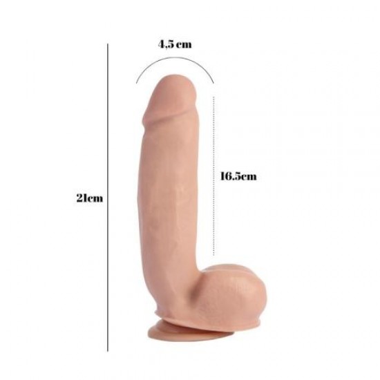 Sensualism 21cm Kıkırdaklı Gerçekçi Dildo