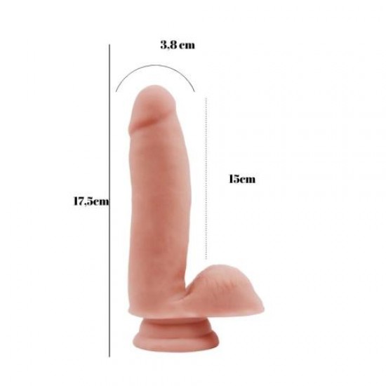 Sex Lure 17,5cm Kıkırdaklı Gerçekçi Dildo