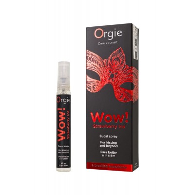                      Orgie WOW Strawberry Ice – Çilek & Buz Aromalı Oral Seks Spreyi 10 ml