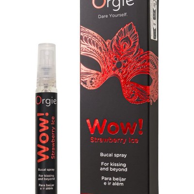                      Orgie WOW Strawberry Ice – Çilek & Buz Aromalı Oral Seks Spreyi 10 ml