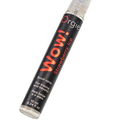                      Orgie WOW Strawberry Ice – Çilek & Buz Aromalı Oral Seks Spreyi 10 ml