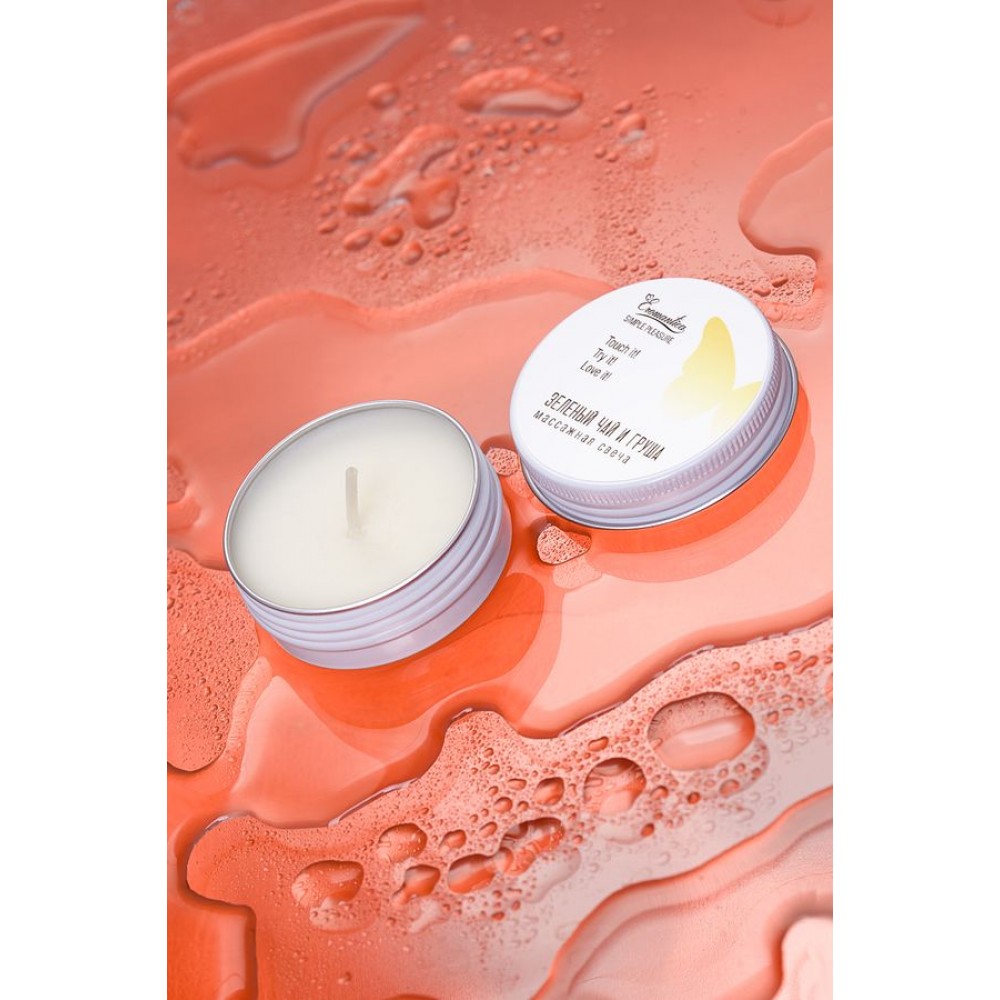 Eromantica Masaj Mumu "Yeşil Çay ve Armut", 30 ml