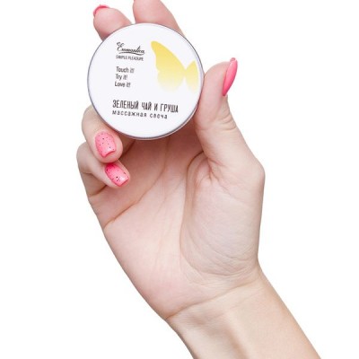 Eromantica Masaj Mumu "Yeşil Çay ve Armut", 30 ml