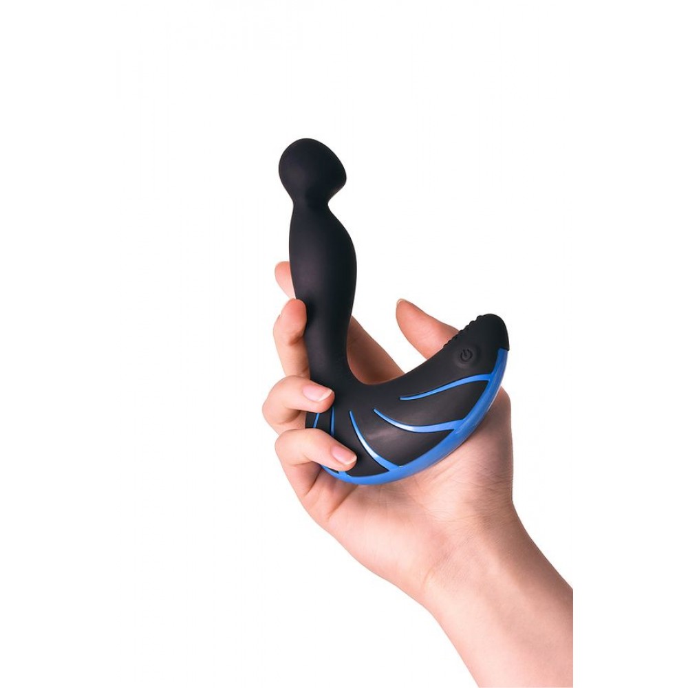 Erotist Üçüncü prostat stimülatörü, silikon, siyah, 15,7 cm