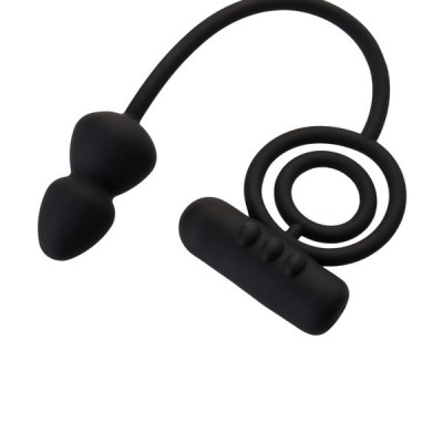 Erotist Ekstra Stimülasyonlu Anal Plug, silikon, siyah