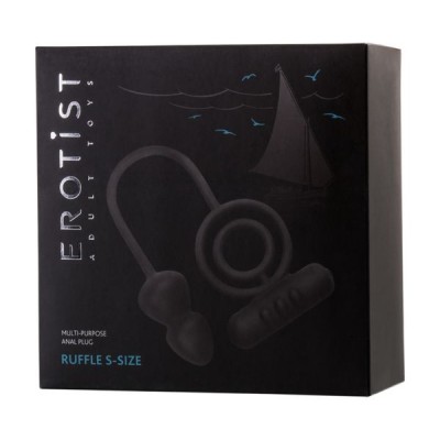 Erotist Ekstra Stimülasyonlu Anal Plug, silikon, siyah