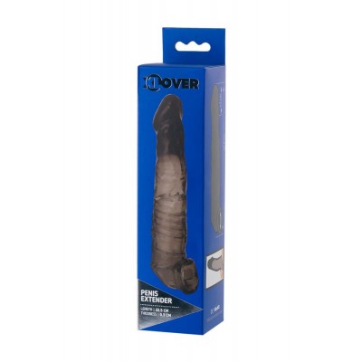 Boyutu Arttırıcı, XLover by Toyfa Penis Klıfı TPE, siyah, Şeffaf, 22.5 cm 