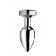 Paslanmaz Çelik Led Işıklı Pürüzsüz Silver Metal Anal Butt Plug