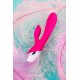 L'EROİNA klitoral stimülatörlü vibratör, silikon, pembe, 19 cm