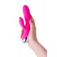 L'EROİNA klitoral stimülatörlü vibratör, silikon, pembe, 19 cm