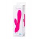 L'EROİNA klitoral stimülatörlü vibratör, silikon, pembe, 19 cm