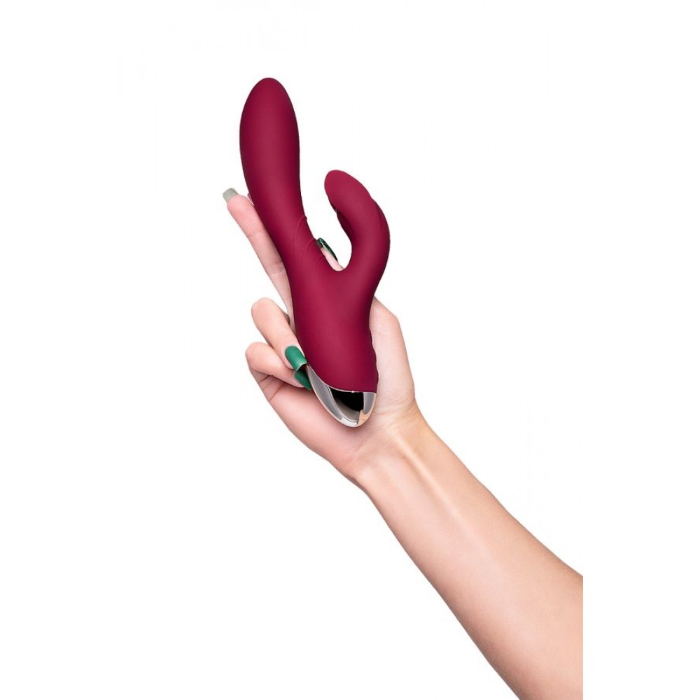 L'EROİNA by TOYFA Mion Vibratör, silikon, bordo, 22 cm