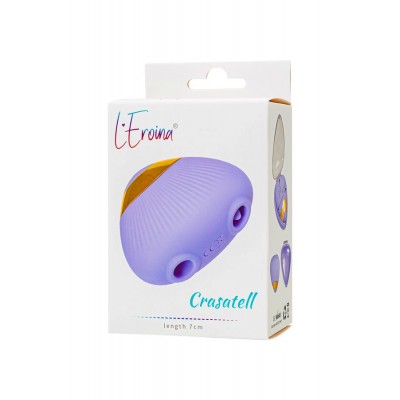 Çok fonksiyonlu vibratör L'Eroina Crasatell, silikon, lila, 9,5 cm