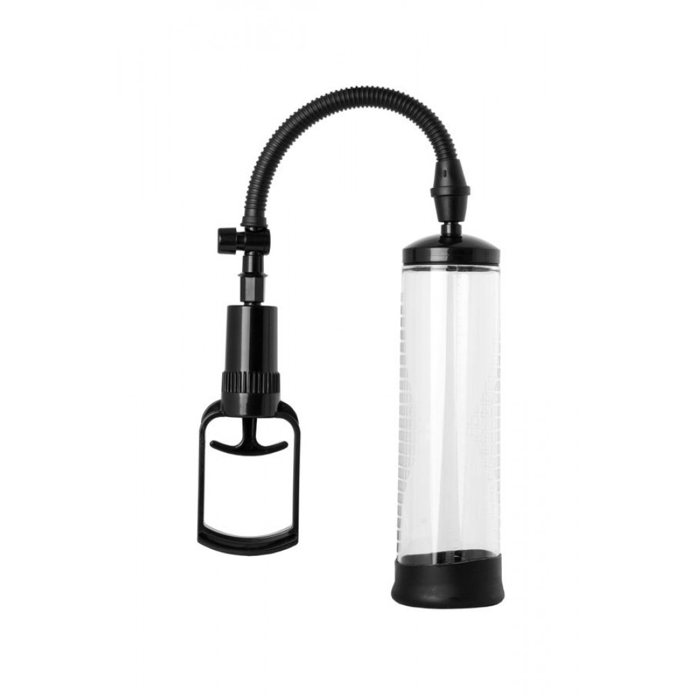 A-TOYS  Men Erection Vakum Penis Pompası, Mekanik, ABS plastik, Siyah, 23 cm
