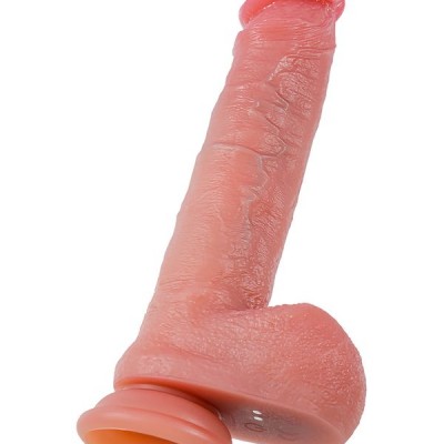 Mr.Baton RealMotion Isıtmalı İleri-Geri Hareketli Realistik Dildo – Kumandalı, Şarjlı Silikon, 22 cm