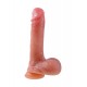 Mr.Baton RealMotion Isıtmalı İleri-Geri Hareketli Realistik Dildo – Kumandalı, Şarjlı Silikon, 23 cm