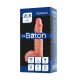 Mr.Baton RealSpins Isıtmalı İleri-Geri Hareketli Realistik Dildo – Kumandalı, Şarjlı Silikon, 21,5cm