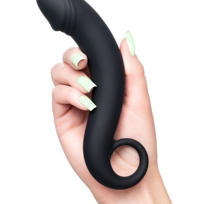 TOYFA POPO Pleasure Dorado anal stimülatörü, su geçirmez, silikon, siyah, 18 cm, Ø 3,5 cm