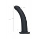 POPO Pleasure by TOYFA Serpens Anal yapay penis S Virajlı, Silikon, siyah, 13 cm