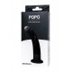 POPO Pleasure by TOYFA Serpens Anal yapay penis S Virajlı, Silikon, siyah, 13 cm