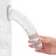 JELLY CLEAR Ultra Yumuşak Dokulu Dildo Testissiz Jel Dokulu Realistik Penis 22 CM - Mor