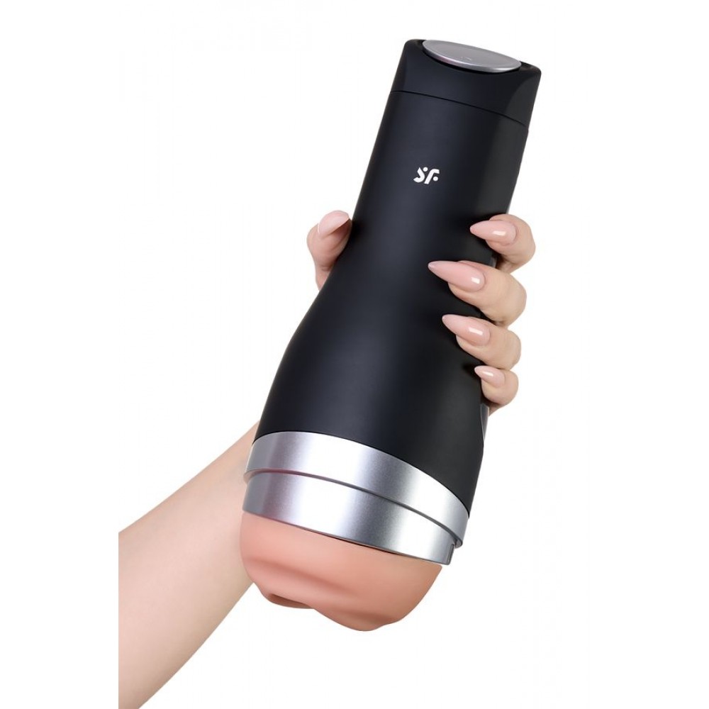 Satisfyer Men Classic Masturbator gerçekçi Olmayan, TPE, gümüş, 25,4 cm
