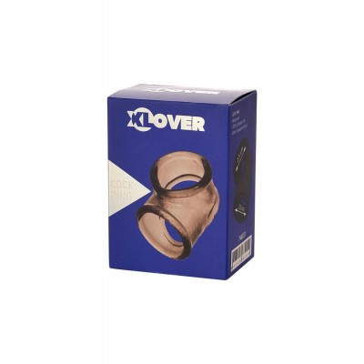 XLover by Toyfa Penis Montaj Halkası, Termoplastik Elastomer, TPE, siyah, 3,5 cm