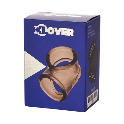 XLover by Toyfa Penis Montaj Halkası, Termoplastik Elastomer, TPE, siyah, 3,5 cm