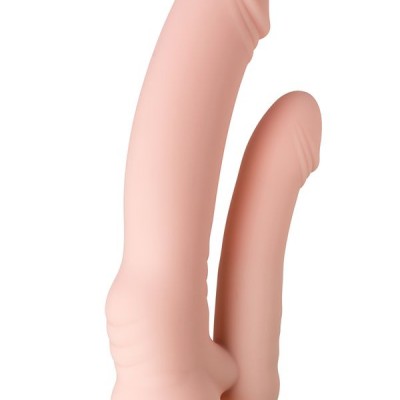 Gerçekçi TOYFA A-Toys Twint yapay penis, silikon, çıplak, 19,5 cm